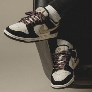 Nike SB Dunk Low LX Black Suede Team Gold